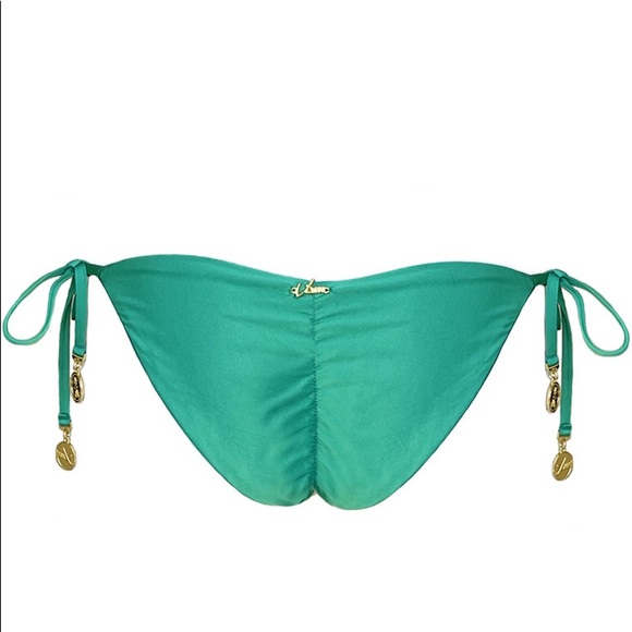 🐍 GREEN & Gold snake Bikini Bottom WaterVixenSwim - Picture 6 of 10